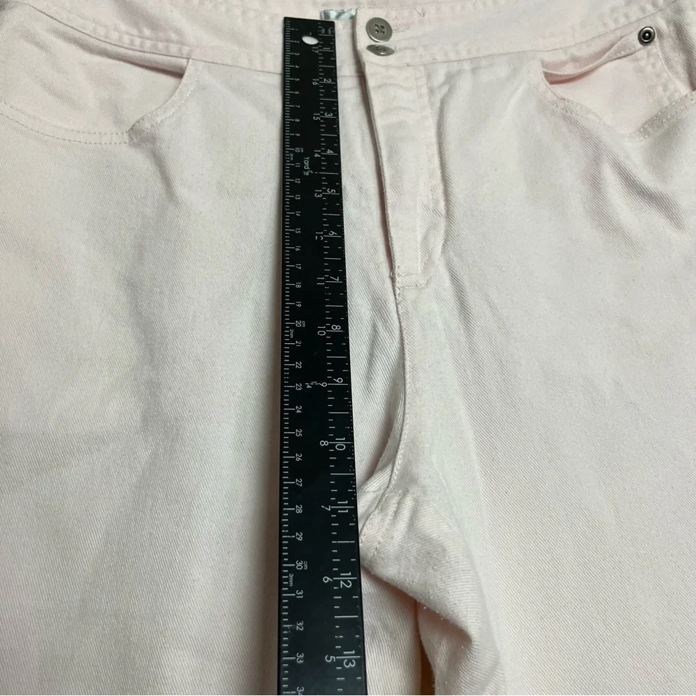 Chico's  Denim Slim Boot Cut Jeans‎ Women's Size 1.5 Pink Mid Rise 5-Pocket
